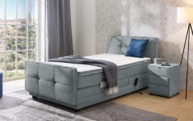 Boxspringbett Paloma 120, grau, 120 x 200 cm, inkl. motorischer Verstellung