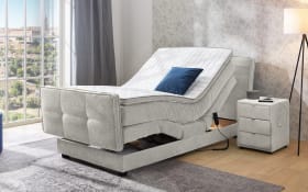 Boxspringbett Paloma 120, hellgrau, 120 x 200 cm, inkl. motorischer Verstellung