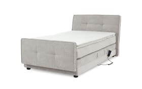Boxspringbett Paloma 120, hellgrau, 120 x 200 cm, inkl. motorischer Verstellung