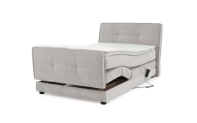 Boxspringbett Paloma 120, hellgrau, 120 x 200 cm, inkl. motorischer Verstellung