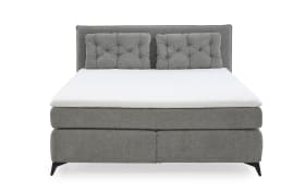 Boxspringbett Chalet 180, grau, 180 x 200 cm, inkl. Kissen