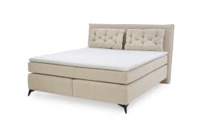 Boxspringbett Chalet 180, beige, 180 x 200 cm, inkl. Kissen