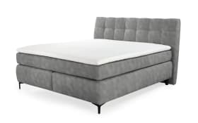 Boxspringbett Gitta 140, grau, 140 x 200 cm