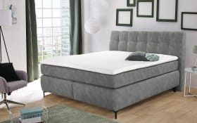 Boxspringbett Gitta 140, grau, 140 x 200 cm