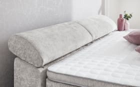 Boxspringbett Diva Max 180, hellgrau, 180 x 200 cm, H4, inkl. Dreamline Kaltschaumtopper