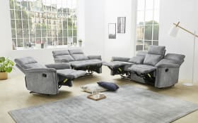 Sofa Amrum 3 in Vintage hellgrau, mit Liegefunktion