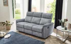 Sofa Amrum 3 in Vintage hellgrau, mit Liegefunktion