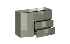 Kommode Colors, olivgrün, inkl. Push-to-Open Funktion