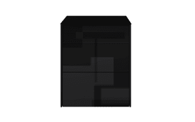 Kommode Colors, schwarz, inkl. Push-to-Open Funktion