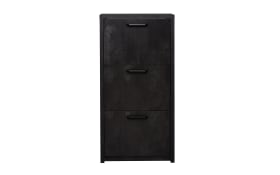 Schuhkipper Klapp, schwarz, 64 x 129 cm 