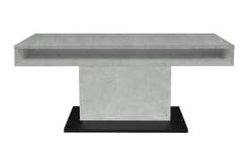 Couchtisch Lift, Keramik weiß Nachbildung, inkl. Höhenverstellung