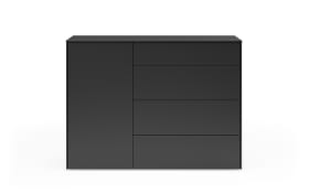 Kommode 131 Riverside, schwarz, inkl. Softclose Funktion 