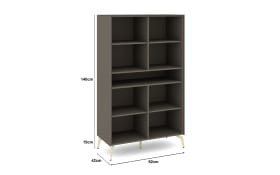Highboard Reno, anthrazit/kaschmir