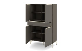 Highboard Reno, anthrazit/kaschmir