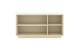 Lowboard Reno, kaschmir/Edelstahl-Nachbildung