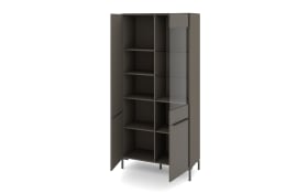 Vitrinenschrank Reno, anthrazit/graphit