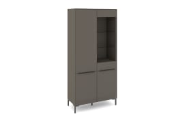 Vitrinenschrank Reno, anthrazit/graphit