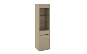 Standvitrine Reno, taupe/graphit