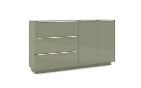 Kommode Reno, olivgrün/kaschmir
