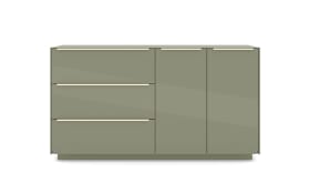 Kommode Reno, olivgrün/kaschmir
