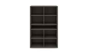 Highboard Reno, anthrazit/Edelstahl-Nachbildung