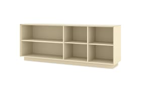 Lowboard Reno, kaschmir/Edelstahl-Nachbildung