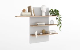 Wandpaneel Kai, massive Eiche Bianco/kreidefarbig