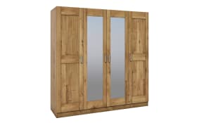 Kleiderschrank Toni, Eiche-Nachbildung, 202 x 205 cm