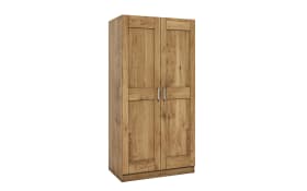 Kleiderschrank Pia, Eiche-Nachbildung, 102 x 205 cm