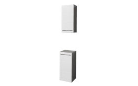 Kommode Gloss, weiß/anthrazit