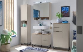 Waschbeckenunterschrank Denver, kaschmir/schwarz