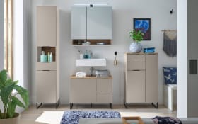 Waschbeckenunterschrank Denver, kaschmir/schwarz