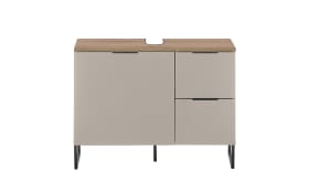 Waschbeckenunterschrank Denver, kaschmir/schwarz