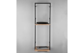 LED-Regal 2er Becky in Holz-Nachbildung, 96 x 66 cm