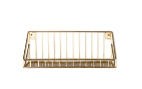 Wandregal Fiona in Goldfarbig, 30 x 11 cm 