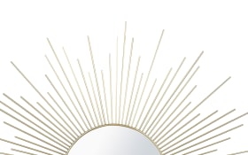 Metallspiegel Sunny, goldfarbig, 60 cm