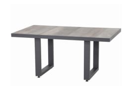 Dining Tisch Corido, Gestell in anthrazit, Tischplatte washed grey