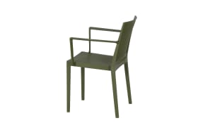 Stapelsessel Lane, mit Armlehnen, olive