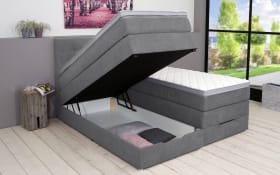 Boxspringbett BX2020, grau, 180 x 200 cm, mit Bettkästen