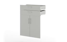 2er-Türen Vary, kreidegrau, 2 Schubkästen