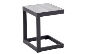 Bestelltisch Keramo, anthrazit/Holz-Nachbildung