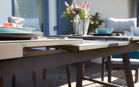 Garten-Esstisch Bondino, anthrazit/grau, inkl. Ausziehfunktion