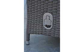 Garten-Positionsstuhl Barcelona, grau/schwarz