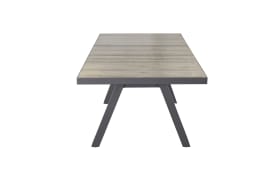 Gartentisch Komido, braun, inkl. Ausziehfunktion