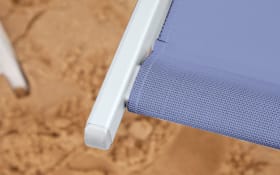 Strandstuhl Juno, blau/weiß, inkl. Kissen