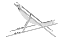 Strandstuhl Juno, weiß, inkl. Kissen