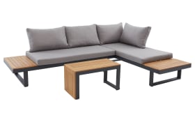 Garten-Lounge-Set Arana, grau/anthrazit, 3-teilig