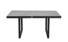 Diningtisch Sondrino, schwarz/betonfarbig