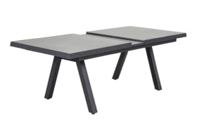 Ausziehtisch Sondrino, Keramik/Aluminium, anthrazit