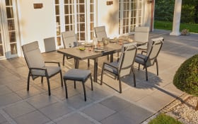 Ausziehtisch Sondrino, Keramik/Aluminium, anthrazit